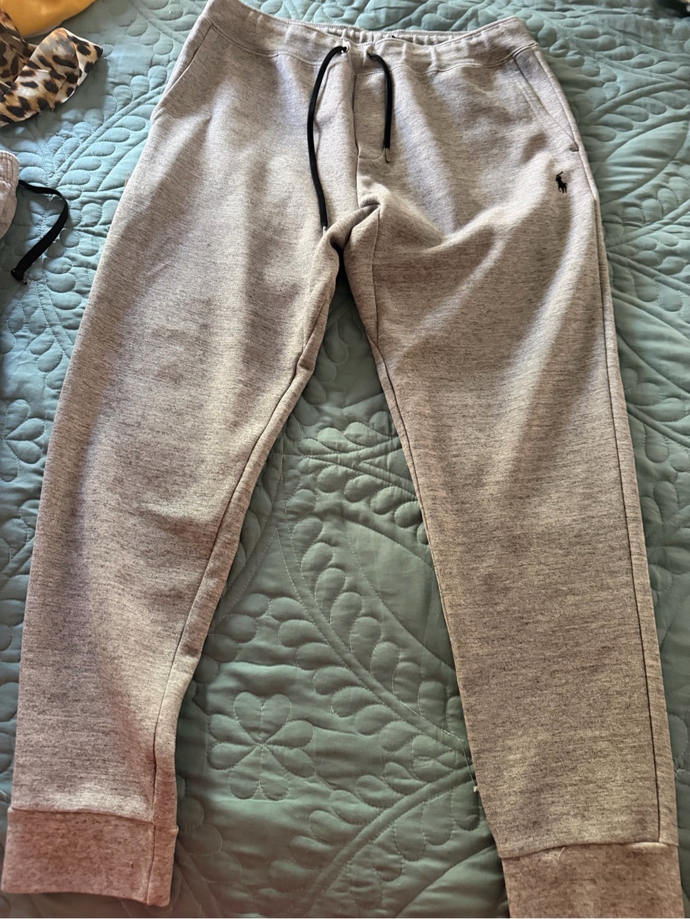 Polo by Ralph Lauren Heather Gray Drawstring Jogger Sweatpants